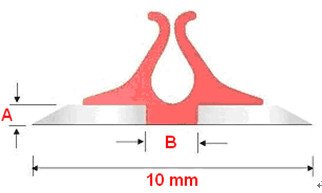 700mm Długość 13mm Standardowe Wstecz lub 9mm Narrow Powrót Pressboard Bigowanie Matrix Klej fałdowanie kanał dla diemaking