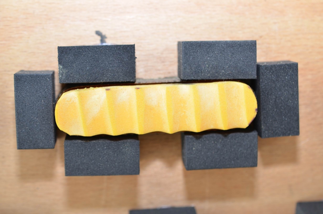 Ejection rubber Sponge For Rotary dieboard Dense wave rubber , Rectangular rubber Slotting rubber
