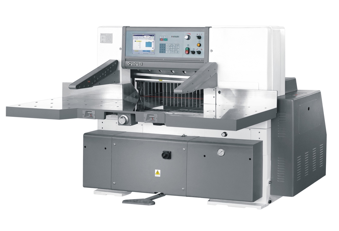 Guillotine Automatic Packaging Machine 115 Programmed touch screen with 6 language LCD Single/Double hydraulic pump