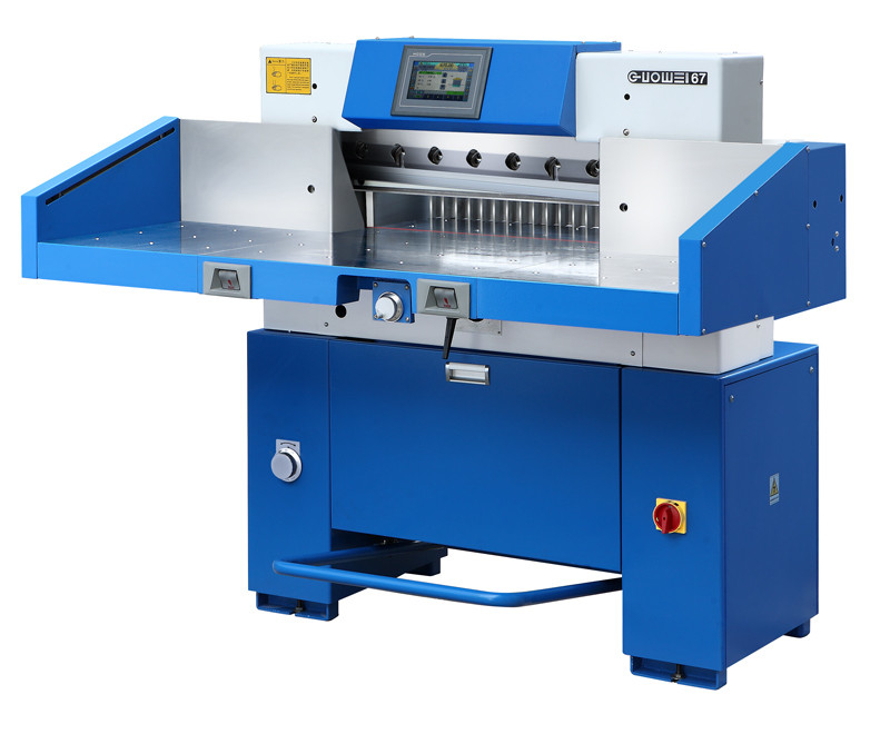 Guillotine Automatic Packaging Machine 115 Programmed touch screen with 6 language LCD Single/Double hydraulic pump