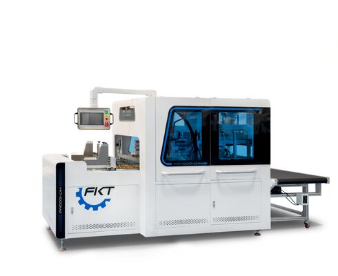 Automatyczna maszyna pakująca z zasilaniem AC220V/50Hz i prędkością 23-32 szt./min do klejenia blach
